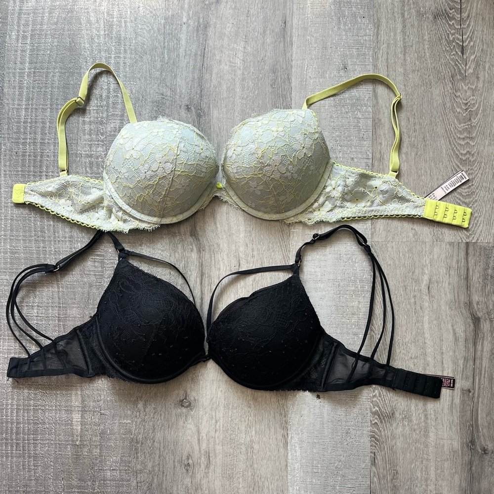 Victoria's Secret Lace Push-up Bras 32D